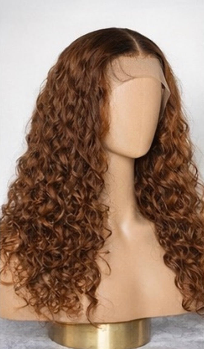 💕✨13*4 18” Sexy Curly Ginger Wig 💕