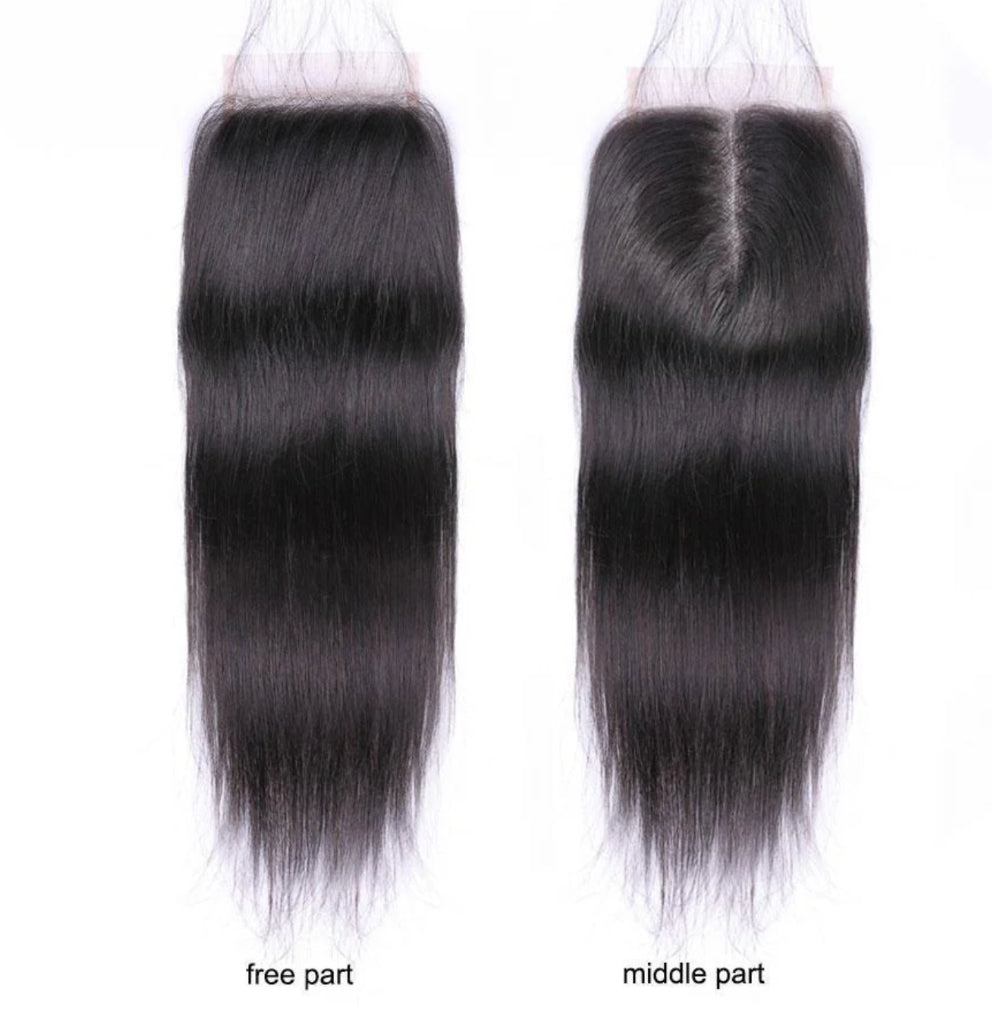 Juiccy Luxe 4x4 HD Straight Closure – Sleek & Seamless